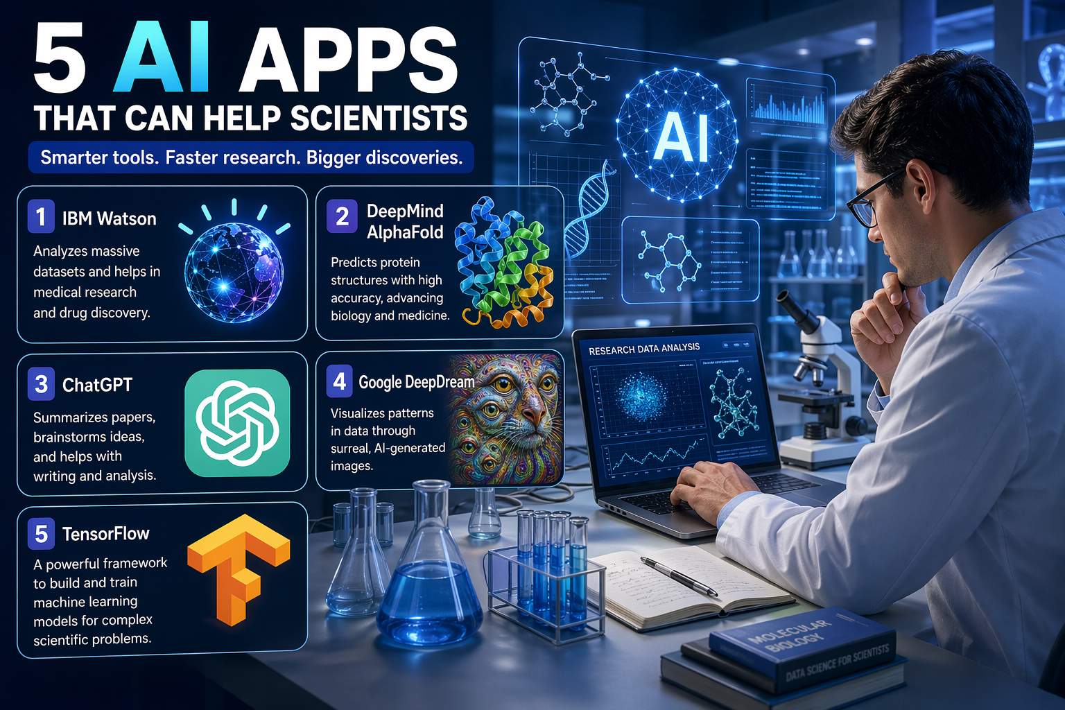 5 Aplikasi AI yang Bisa Membantu Para Ilmuwan Bekerja Lebih Cepat dan Cerdas